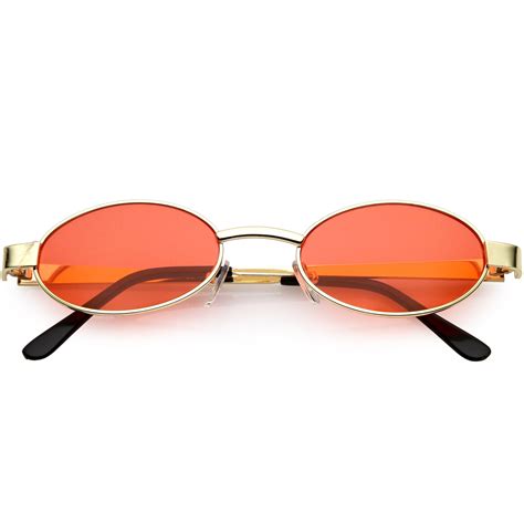 small oval metal sunglasses